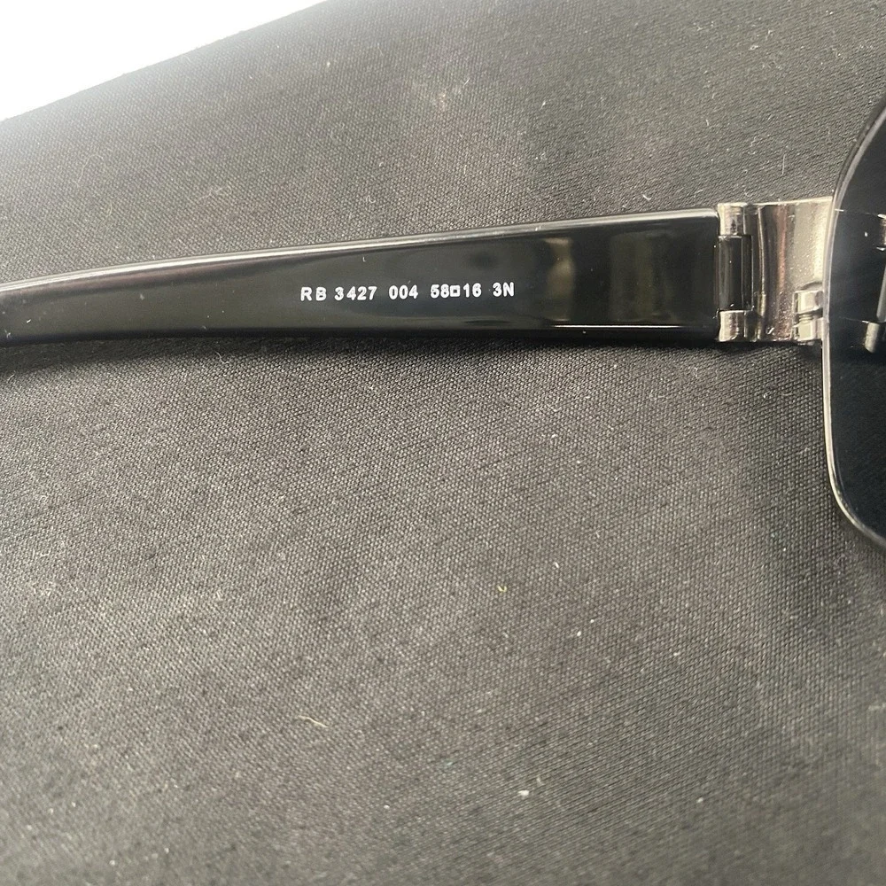 Rayban Sunglasses FRAME ONLY RB 3427 58-16 Silver Black 704
